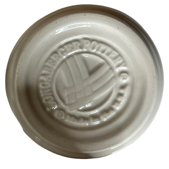 Vintage Longaberger Woodcrafts 3 Ceramic Pots with Stand - Picture 4 of 4